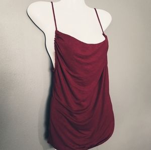 Free People S Disco Low-Cut Top Deep Red